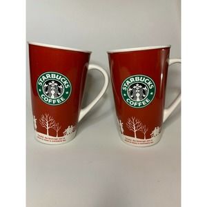 Starbucks 2006 Christmas/Holiday Coffee Mugs 16 Oz
